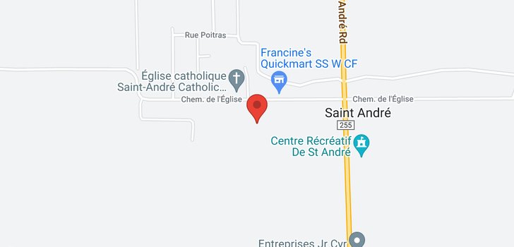 map of 493 rue de l'Eglise